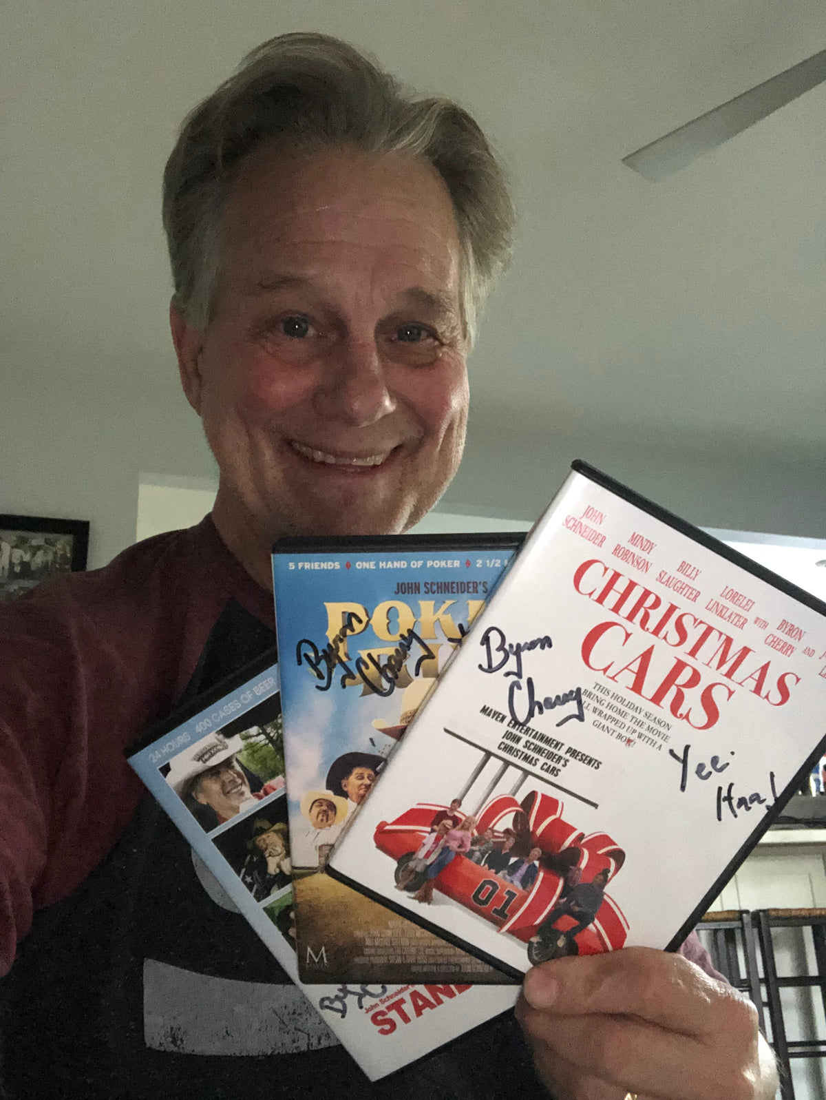 BYRON CHERRY COY DUKE AUTOGRAPHED DVD 3 PACK RARE 1 of 1!!!