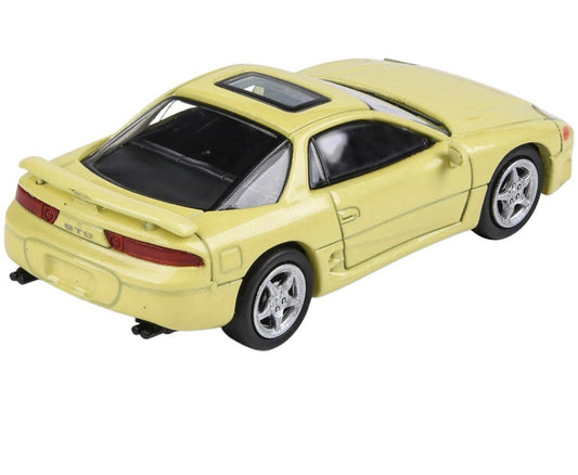 MITSUBISHI 3000GT GTO W/ SUNROOF YELLOW 1/64 DIECAST MODEL CAR PARAGON PA-55137