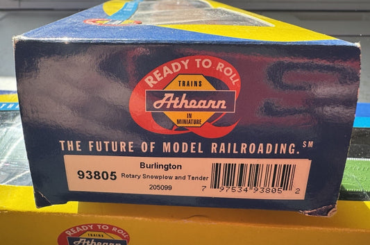 NEW Athearn 93805 Burlington #205099 PLOW HO SCALE TRAIN LOCOMOTIVE ENGINE