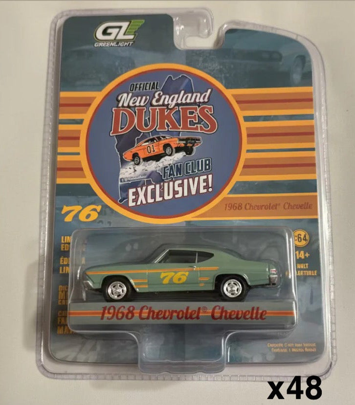 WHOLESALE CASE 48 CARS 1:64 1968 Chevy Chevelle #76 Race Car New