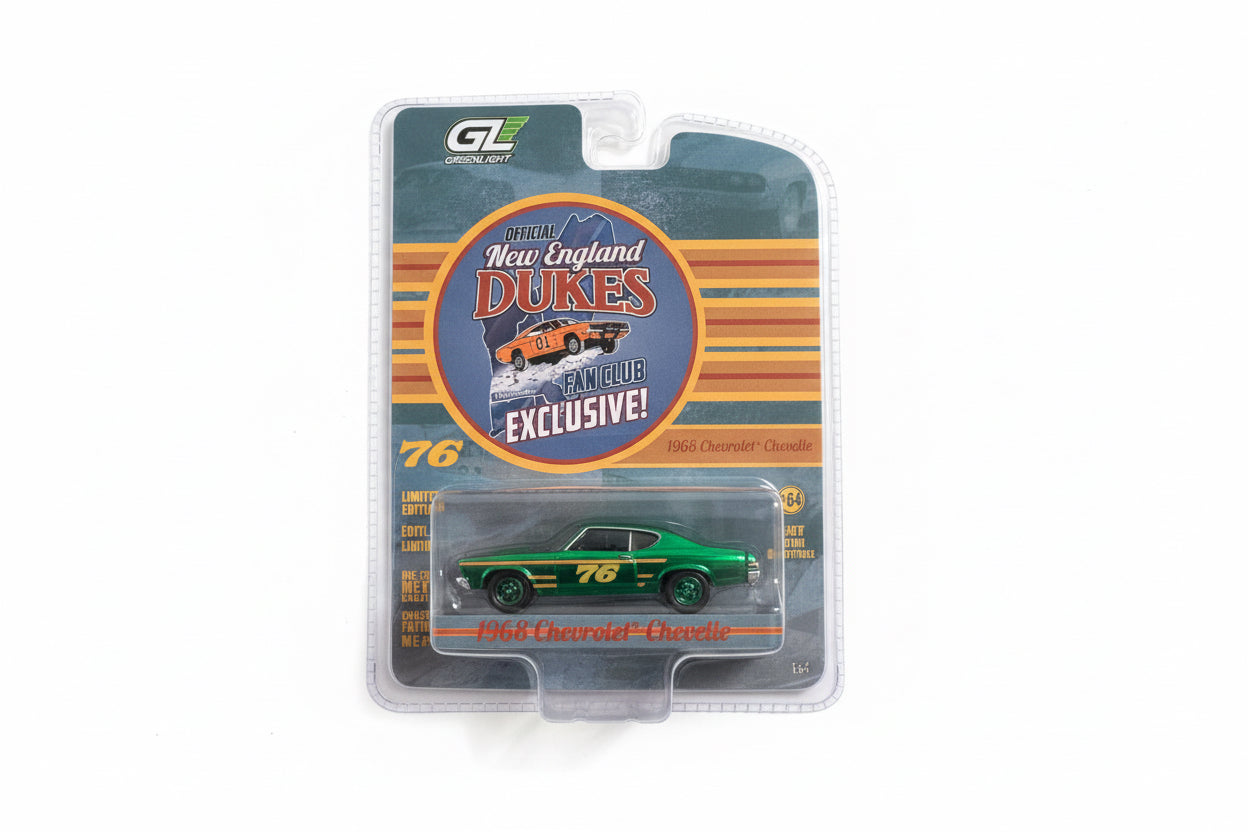 1:64 GREEN MACHINE 1968 Chevy Chevelle #76 Race Car – New England