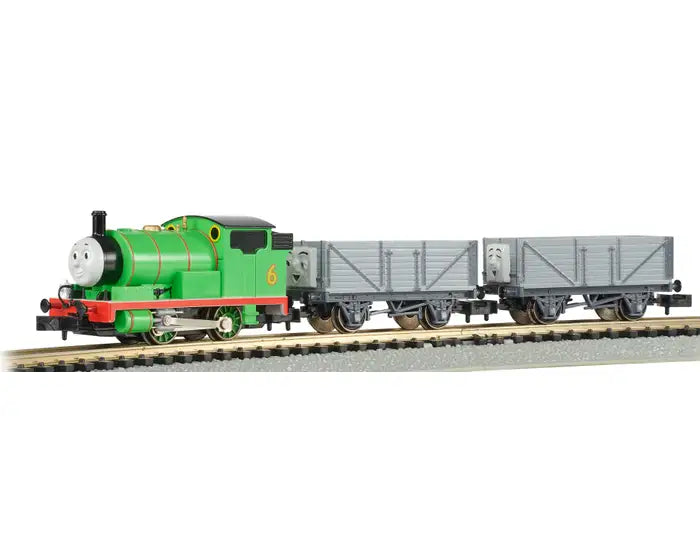 BACHMANN 24030 N Scale THOMAS & FRIENDS - PERCY AND THE TROUBLESOME TRUCKS STARTER TRAIN SET