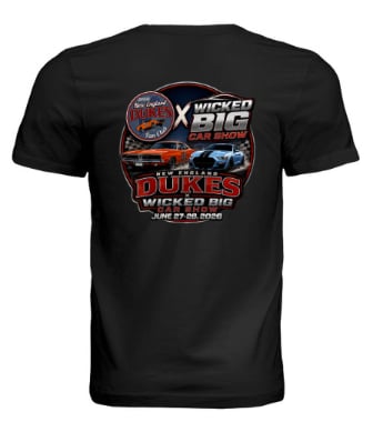 New England Dukes x Wicked Big Car Show event T-shirt