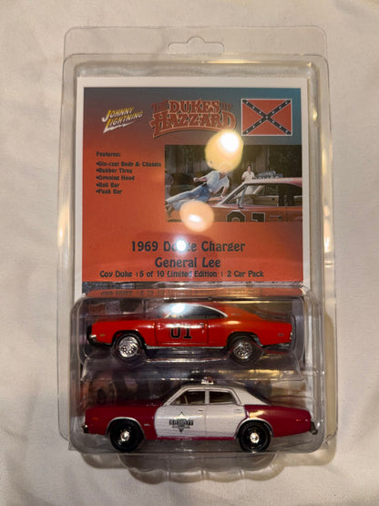 2 Pack 1/64 GENERAL LEE Johnny Lightning (New England Dukes Exclusive)