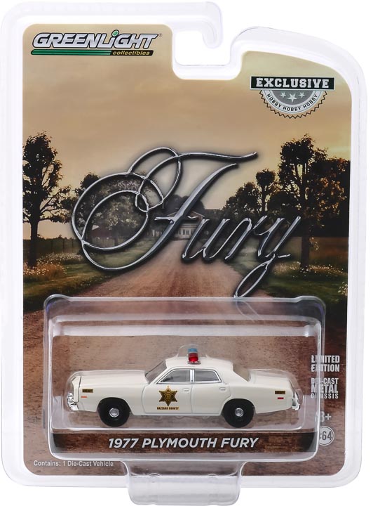 1:64 1977 Plymouth Fury - Hazzard County Sheriff (Hobby Exclusive) preorder