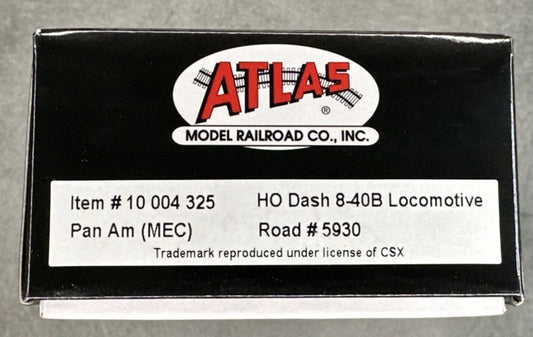 ATLAS HO SILVER DC/DCC READY DASH 8-40B PAN AM [MEC] #5930 PN 10004299