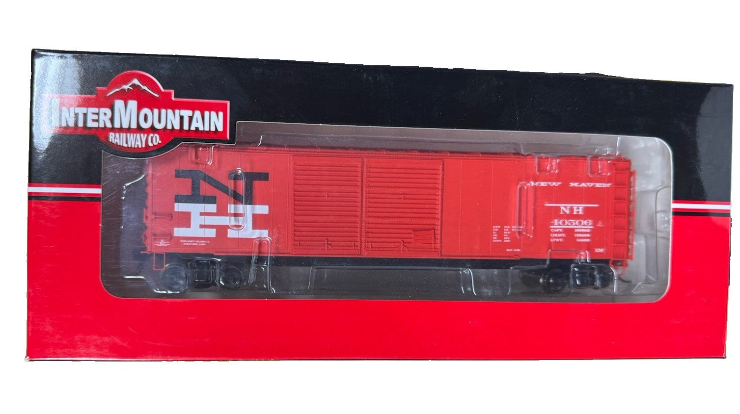 NEW HAVEN RR NEW 50' PS-1 DOUBLE DOOR BOX CAR 40506 By INTERMOUNTAIN RR 45611-21