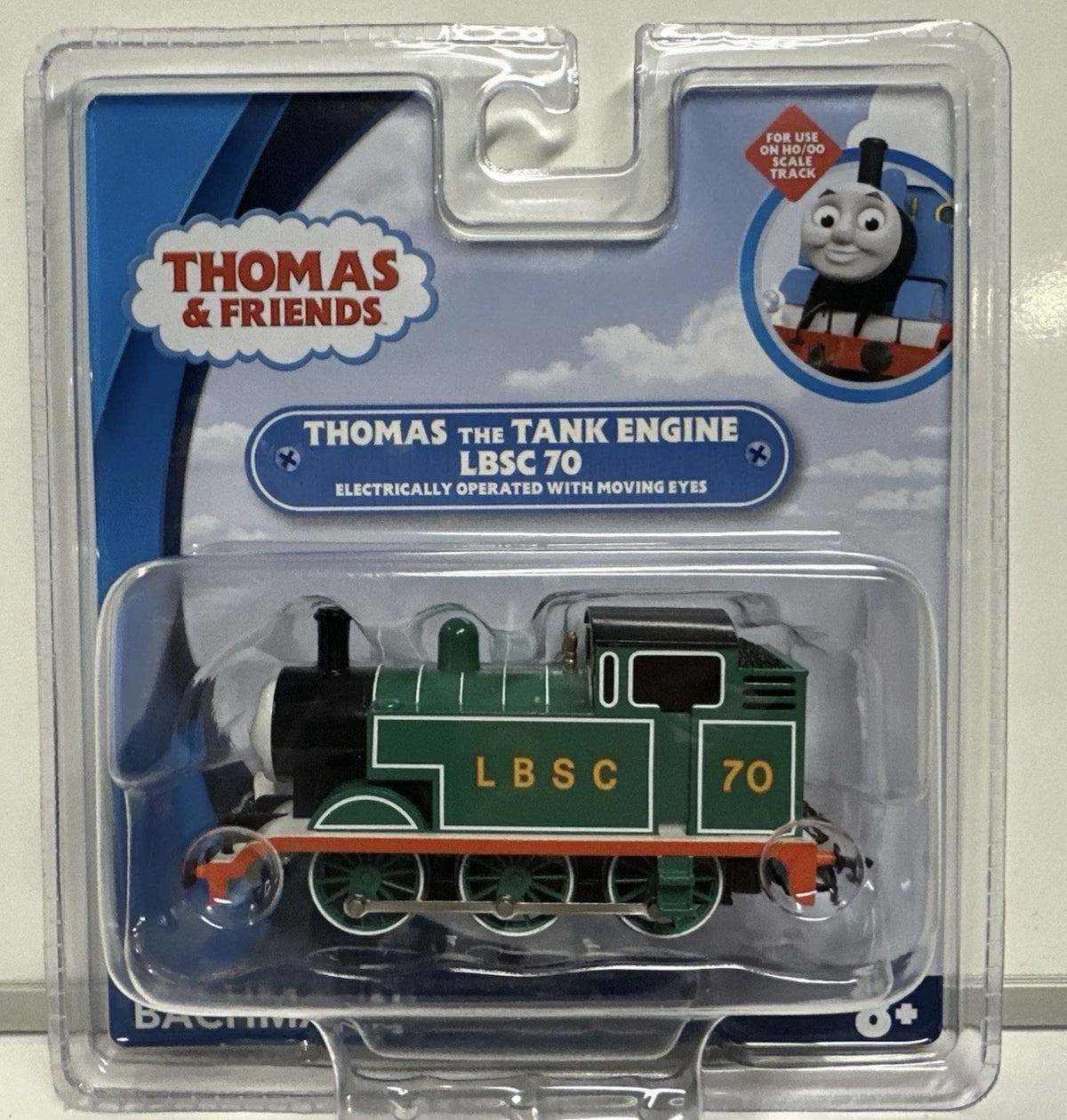 Bachmann HO Scale Thomas & Friends LBSC 70 Thomas Engine W/ Moving Eyes #58739