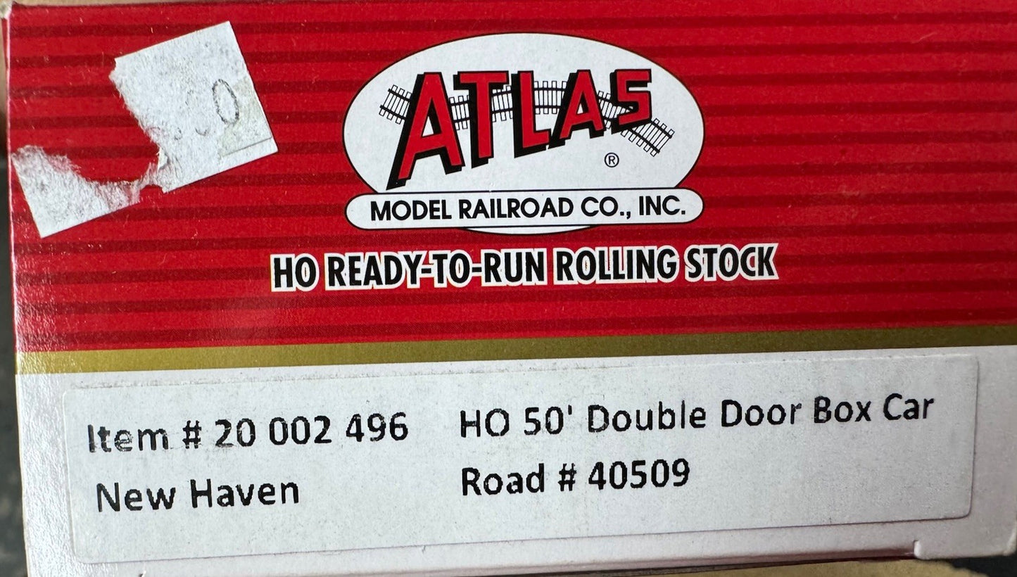 Atlas Master line 20002496 HO New Haven 50' Double Door Boxcar #40509