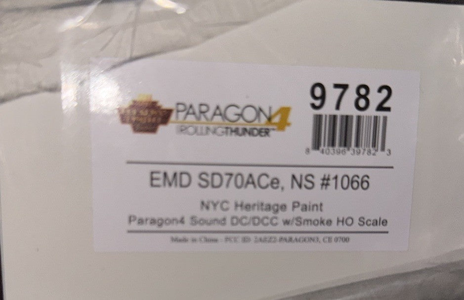 HO 9782 EMD SD70ACE NS 1066 NYC HERITAGE PAINT PARAGON4 SOUND/DC/DCC W ...
