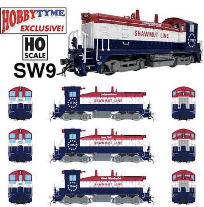 Rapido 27617 HO EMD SW9 DCC-Sound Shawmut #1776 Betsy Ross HOBBYTYME EXCLUSIVE