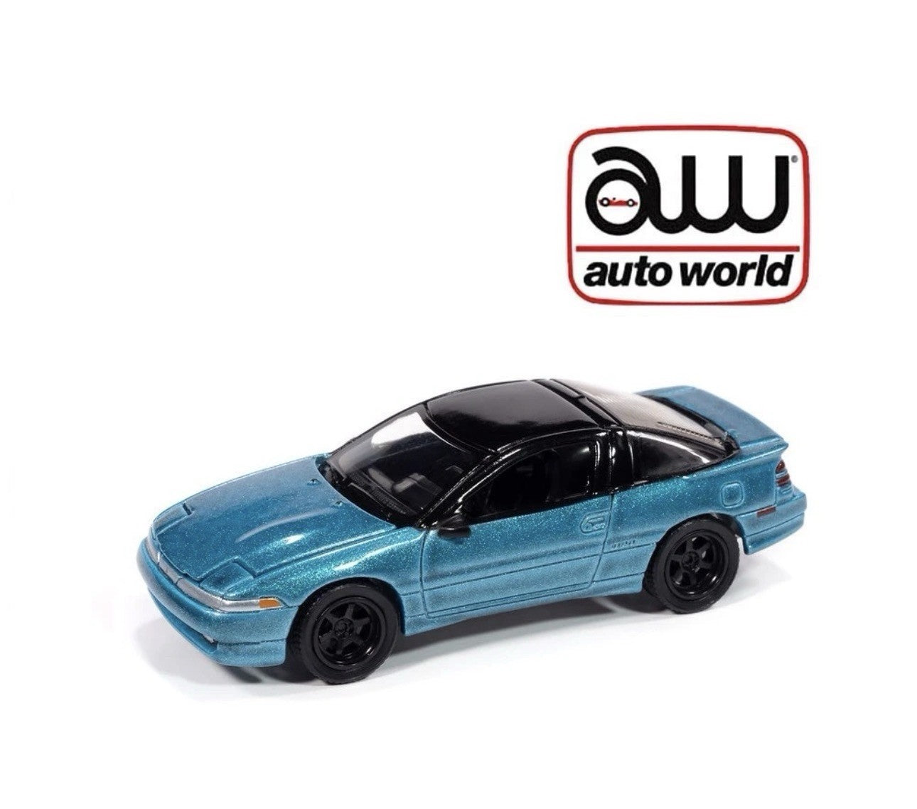 1991 MITSUBISHI ECLIPSE GSX TENNESSEE BLUE 1/64 1:64 AUTO WORLD 64502 AWSP189 B