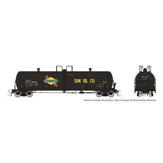HO Procor 20K gal Tank Car: Sunoco (UTLX): 6-Pack 135019
