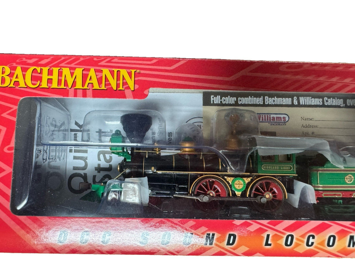 Bachmann 52708 4-4-0 American Old Colony "Highland Light" Loco DCC Sound HO
