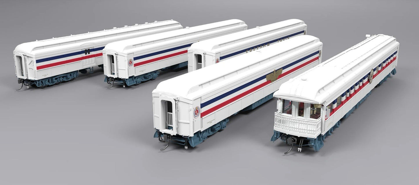 Broadway Ltd HO #9712 1947 Freedom Train Heavyweight 5-Car Passenger Set, 1947