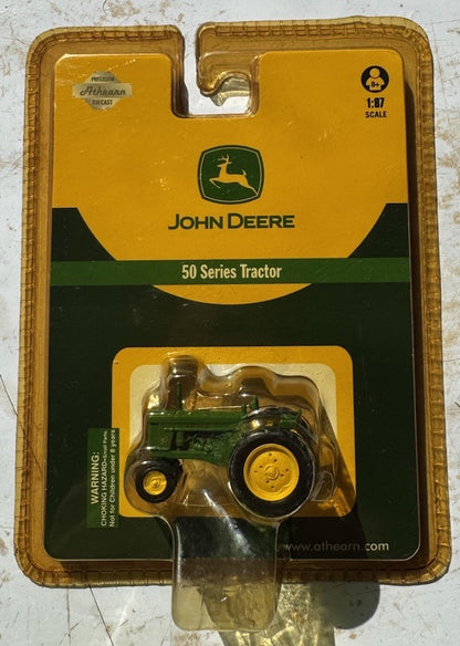 Athearn 7701 Die-Cast John Deere 50 Series Tractor 1:87 Scale. Brand New.