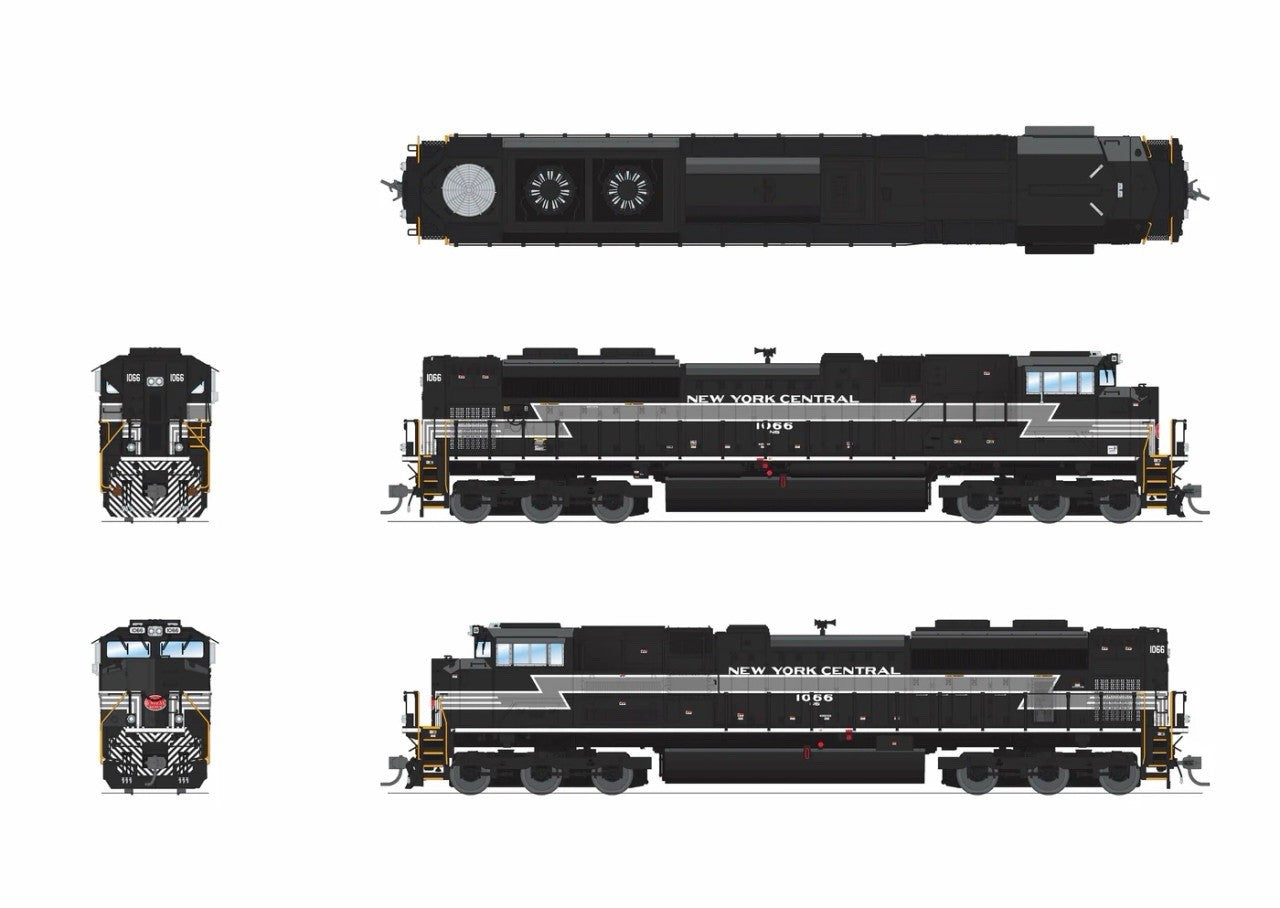 HO 9782 EMD SD70ACE NS 1066 NYC HERITAGE PAINT PARAGON4 SOUND/DC/DCC W ...