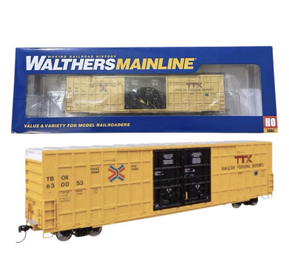 Walthers 910-3117 HO 60' High-Cube Plate F Horizontal Post Boxcar TTX 630053