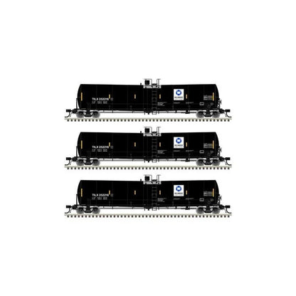 HO Scale Atlas 20006885 IOI Group TILX Trinity 25,500-Gallon Tank Car 3-pack
