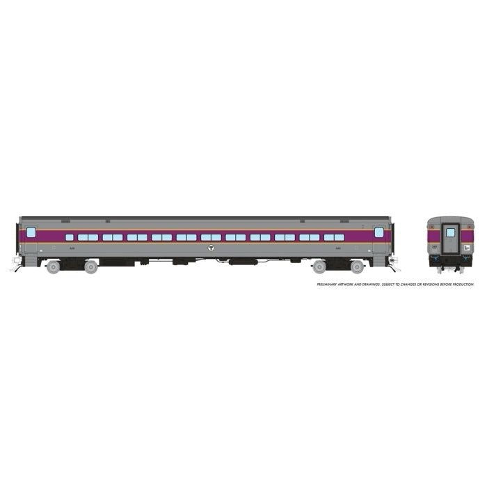 Rapido HO Comet Car: MBTA Commuter Rail - As Delivered: Coach #340