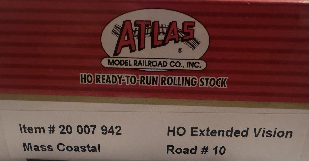 Ho Scale Atlas Mass Costal Railroad Extended Vision Caboose #10 MCCR 20007942