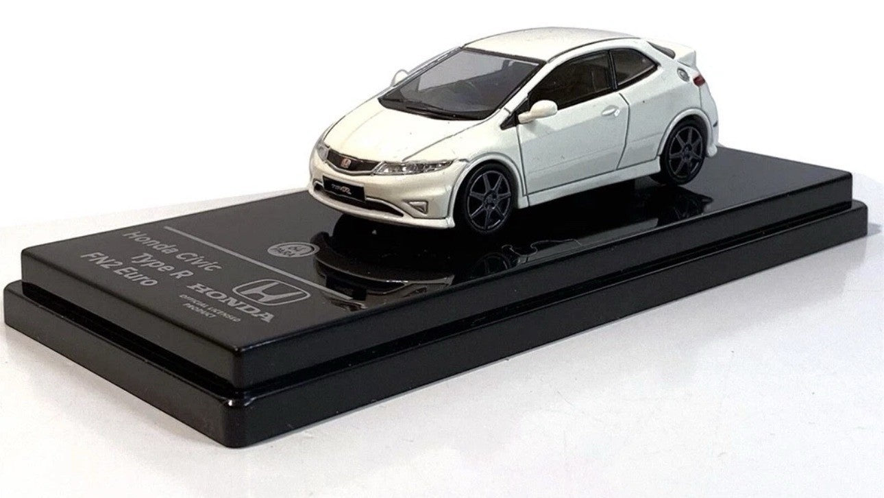 HONDA CIVIC TYPE R FN2 EURO WHITE 1/64 DIECAST MODEL CAR BY PARAGON PA-55392