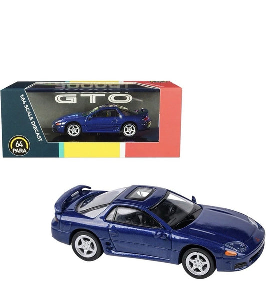 MITSUBISHI 3000GT GTO W/ SUNROOF BLUE 1/64 DIECAST MODEL CAR BY PARAGON PA-55138