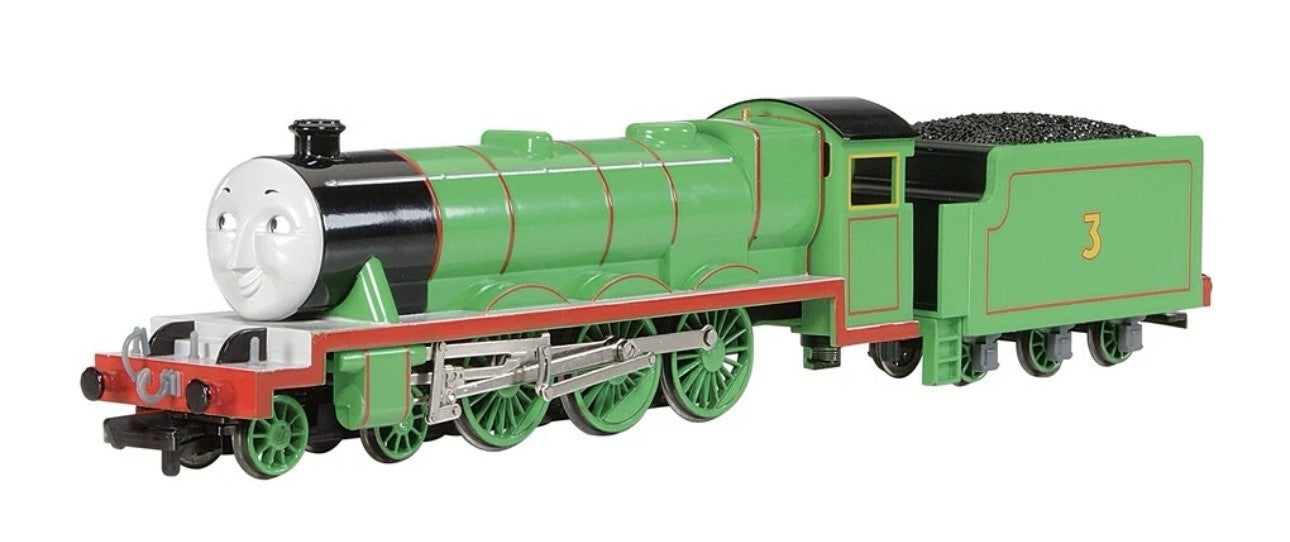 Bachmann HO Scale Thomas & Friends Henry Engine & Tender W/ Moving Eyes #58745