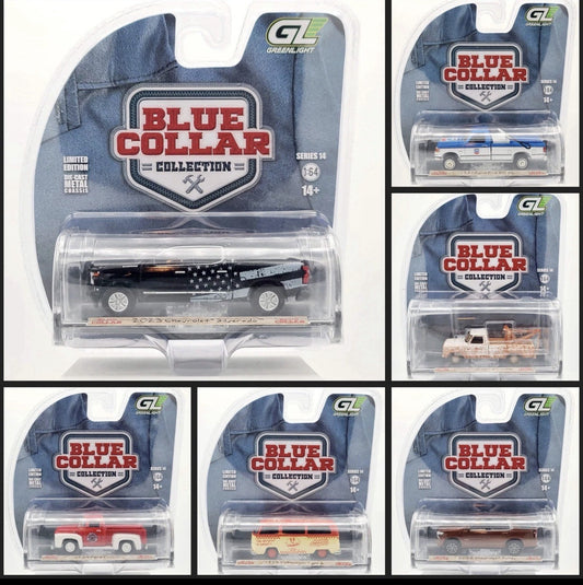Blue Collar Collection Series 14 SET OF 6 Models 1:64 Scale - Greenlight 35300