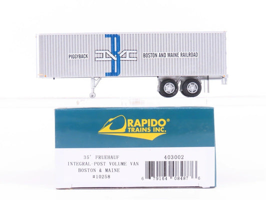 Rapido HO Scale Fruehauf 35ft Integral Post Trailer Boston & Maine #1  403001