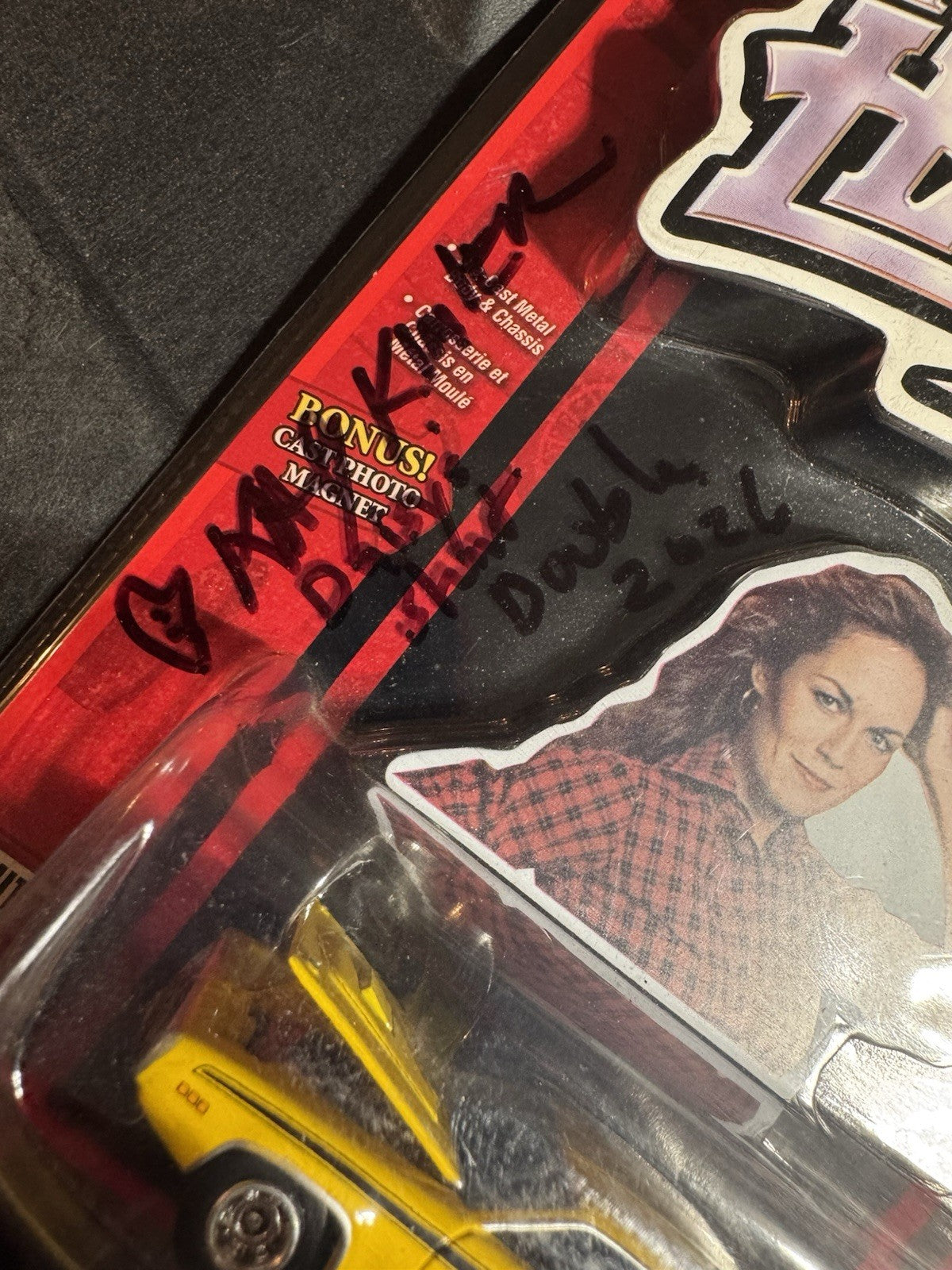 Johnny Lightning 1/64 Dukes of Hazzard 1972 Plymouth Road Runner AUTOGRAPHED