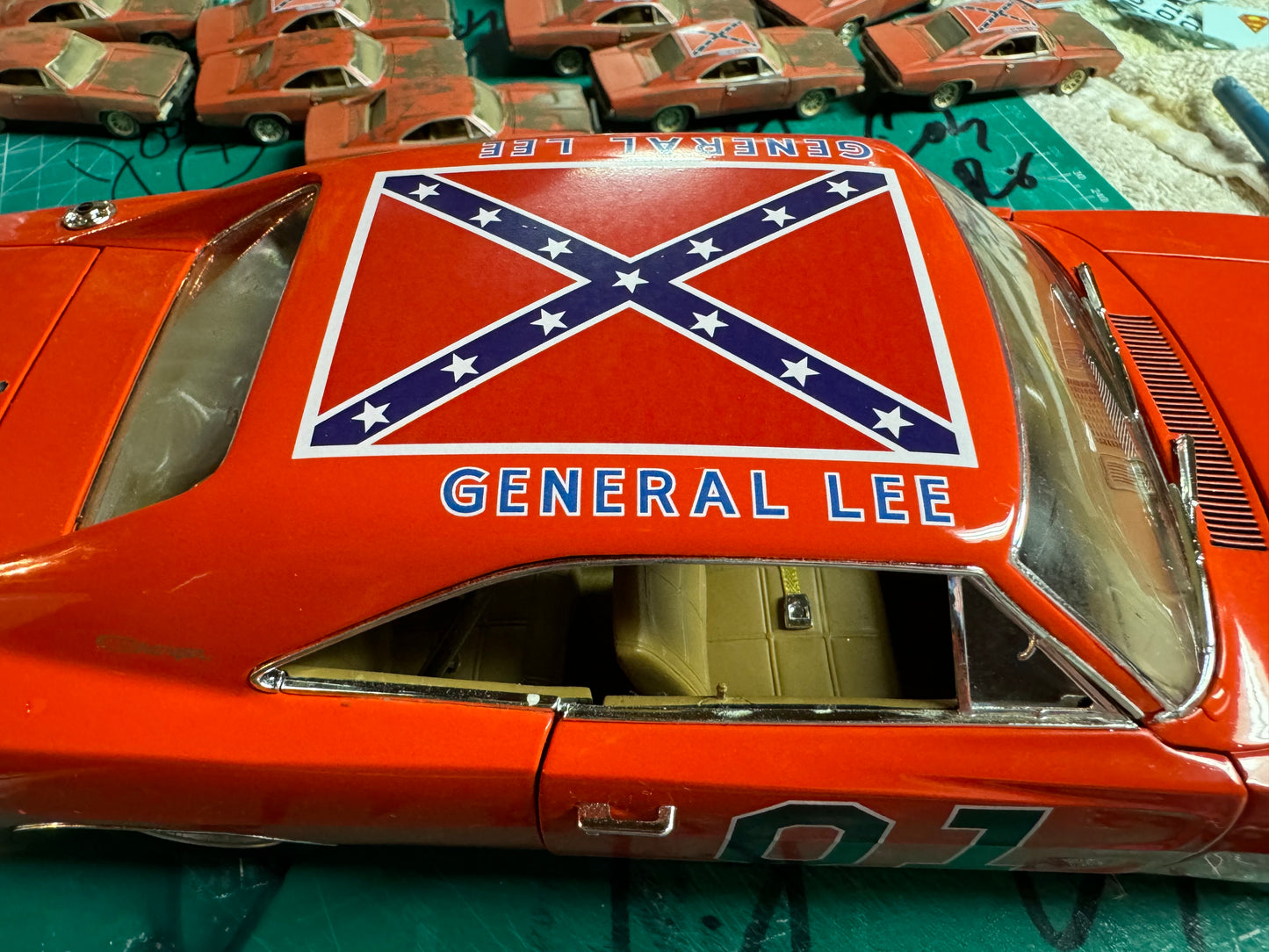 1/18 Scale General Lee Waterslide Decals