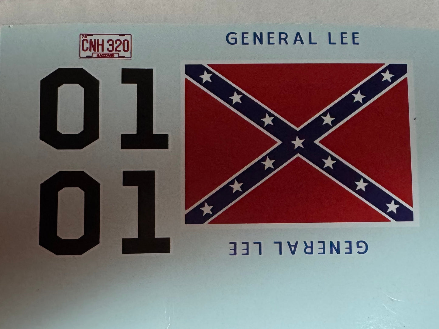 1/25 Scale General Lee Waterslide Decals