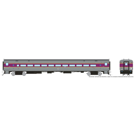 PRE-ORDER: Rapido 1084017 - Comet Car Massachusetts Bay Transportation Authority (MBTA) Modern: Coach #621 - HO Scale