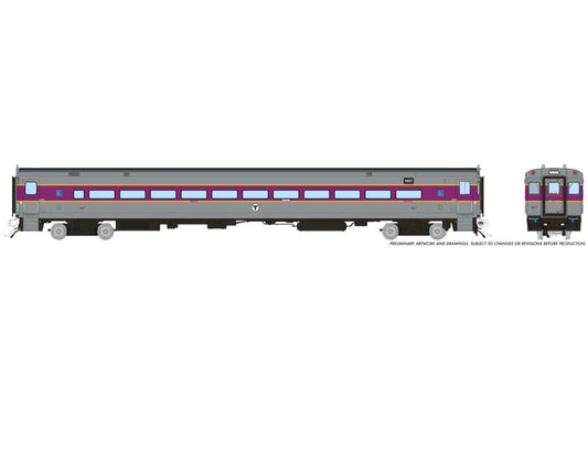 PRE-ORDER: Rapido 1084021 - Comet Car Massachusetts Bay Transportation Authority (MBTA) Modern: Coach #1607 - HO Scale