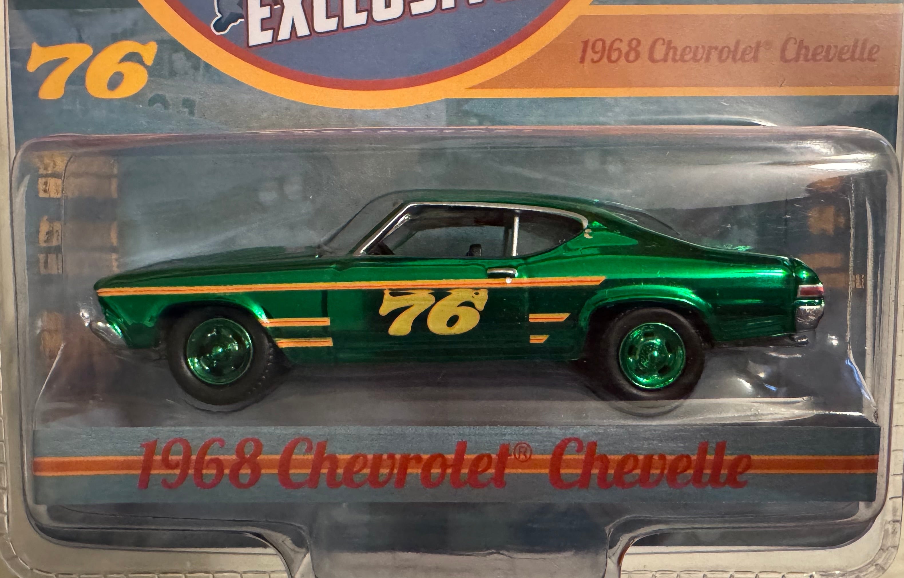 1:64 GREEN MACHINE 1968 Chevy Chevelle #76 Race Car – New England