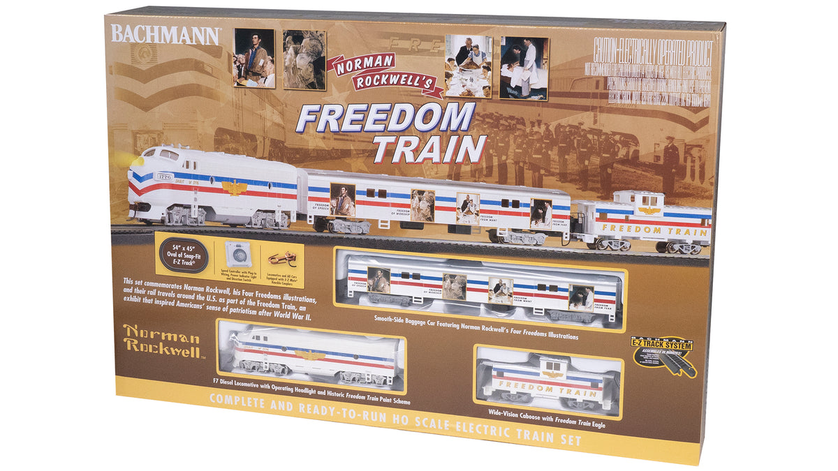 BACHMANN 00767 HO NORMAN ROCKWELL FREEDOM STARTER TRAIN SET