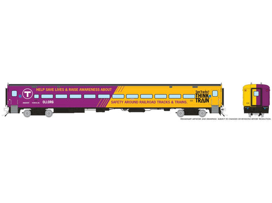 PRE-ORDER: Rapido 1084024 - Comet Car Massachusetts Bay Transportation Authority (MBTA) Operation Lifesaver: Coach #649 - HO Scale