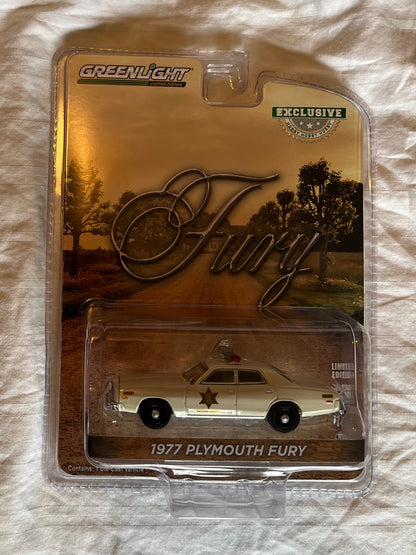 1:64 1977 Plymouth Fury - Hazzard County Sheriff (Hobby Exclusive) preorder july