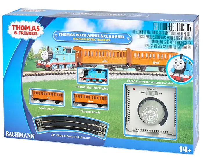 BACHMANN 24028 N THOMAS WITH ANNIE AND CLARABEL STARTER TRAIN SET