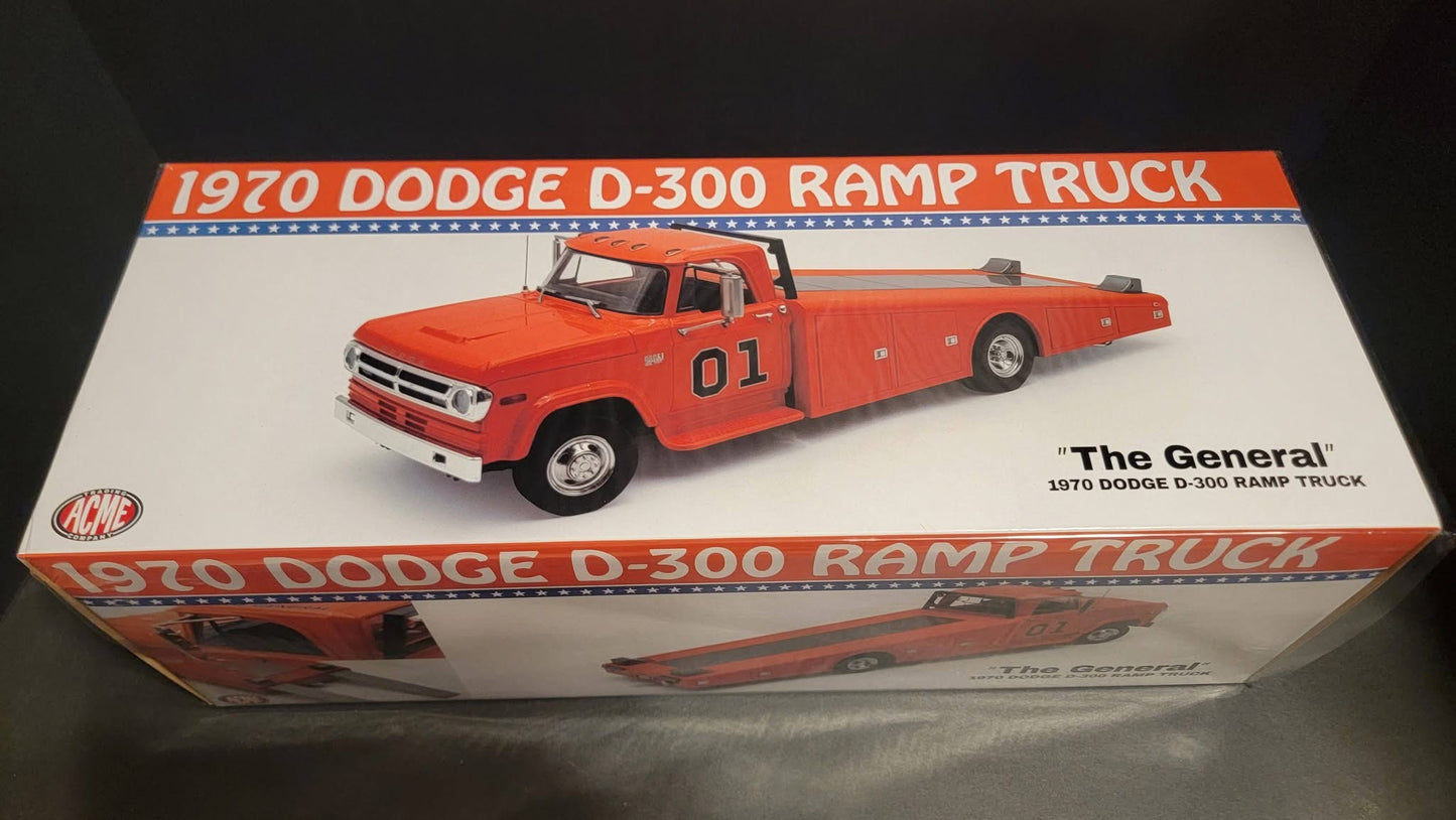 1:18 ACME 1970 Dodge D-300 Ramp Truck THE GENERAL NEW
