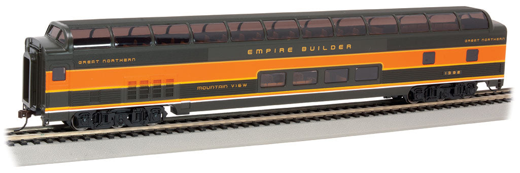 BACHMANN #13003 85' BUDD FULL DOME - GREAT NORTHERN (LIGHTED INTERIOR) CAPE COD CENTRAL