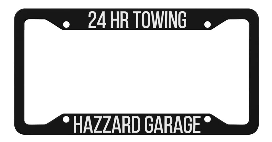 Dukes of Hazzard License Plate Holder