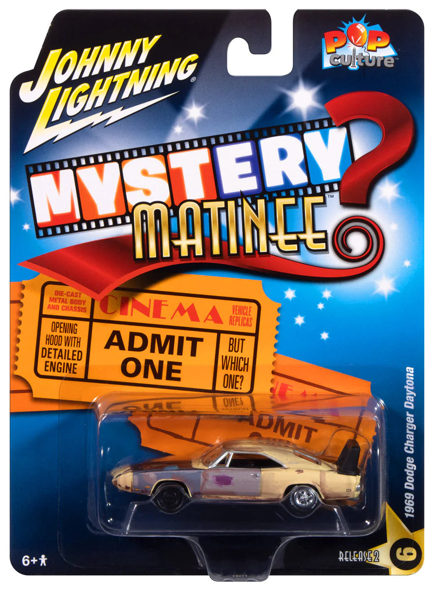 1:64 Mystery Matinee Pop Culture 1969 Dodge Charger Daytona Discontinued by manufacturer — final inventory.