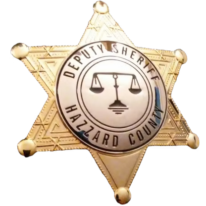 'Dukes of Hazzard' Deputy Hazzard County Replica Badge Sonny Shroyer, Rick Hurst