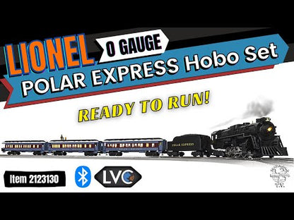 LIONEL 2123130 O THE POLAR EXPRESS LIONCHIEF SET W/ BLUETOOTH 5.0 AND DISAPPEARING HOBO CAR