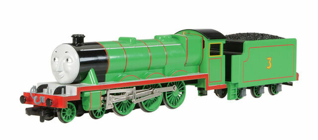 Bachmann HO Scale Thomas & Friends Henry Engine & Tender W/ Moving Eyes #58745